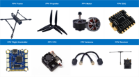 Kit de drone de course FPV de 13 pouces à monter soi-même, moteur sans balais, charge utile de 7 kg, 5,8 G, 48 canaux, 3 W, 15 km, kit de drone RC