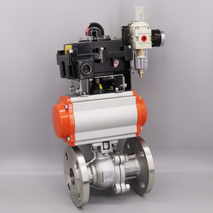 Vanne à bille pneumatique antidéflagrante en acier inoxydable 304 Q641F-16P avec triple mécanisme manuel, directement du fabricant - Product Image 3