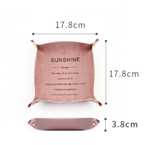 17.8*17.8ซม. สีชมพู