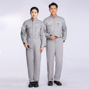 Mono ignífugo de seguridad negro para hombre con logotipo personalizado, mono de trabajo al por mayor, uniformes de trabajo FR ignífugos resistentes al aceite - Product Image 6