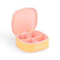 Nouvelle vente chaude, boîte à pilules en plastique, petite boîte à pilules, logo personnalisé, boîte à pilules portable