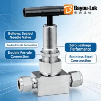 Manual Precision 316 Stainless Steel Needle Valve Fitting Reliable Leak Proof Control Industrial Fluid Gas Pressure Regulator