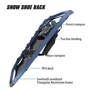 Raquetas de Nieve Ligeras XATP de Aluminio con Diseño de Sierra, Plataforma de TPU, Puntera Acolchada de EVA, Sistema de Amarre BOA con Elevador de Talón - Product Image 3