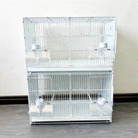 Cage à oiseaux en métal durable de qualité supérieure pour perruches, agapornis, canaris, pinsons