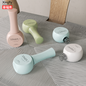 Muestras gratis, botella de esmalte de uñas de Gel UV de 10ml, logotipo personalizado, embalaje cosmético, botella de vidrio para esmalte de uñas - Product Image 4