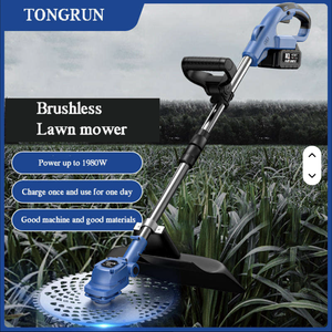 Power Tool Brushcutter Lawn Mower With Cord <b>String</b> Trimmer for <b>Gardening</b> LM-21V-08 21V Lithium Battery Long-lasting Power for Ef - Product Image 4