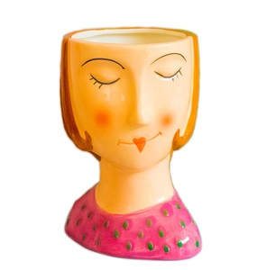 Châu Âu Hiện Đại Sáng Tạo Đầu Bình Gốm Hoa Nồi Sứ Trung Quốc Gốm Nồi Hoa Khô Bình Gốm - Product Image 4