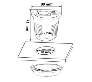 Cột hình dạng bảng ổ cắm với Hidden Schuko cắm chúng tôi Anh cắm <span class=keywords><strong>USB</strong></span>-A <span class=keywords><strong>USB</strong></span>-C sạc cổng và ổ cắm điện - Product Image 6