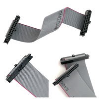 Câble plat IDC femelle-femelle 28AWG 6 broches, pas de 1,27 mm, isolé en PVC, âme en cuivre, FC vers FC, pour ordinateur