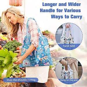 ถุงช้อปปิ้งพับได้ไนลอนแบบกำหนดเอง ถุงไนลอนริปสต็อปเป็นมิตรกับสิ่งแวดล้อม ถุงช้อปปิ้งพับได้โพลีเอสเตอร์แบบใช้ซ้ำได้ - Product Image 3