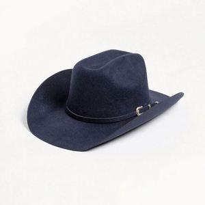Fabricant OEM, chapeau unisexe personnalisé, chapeau classique, chapeau western vintage, chapeau de cowboy en laine 100%, chapeau de cowboy Cattleman en gros - Product Image 6