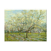 Impression sur toile d'art mural moderne, reproduction de la peinture « Verger Blanc » de Vincent Van Gogh, décoration pour salon