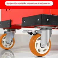 Promotion Usine : Chariot d'atelier robuste avec 7 tiroirs, coffre à outils et ensemble de 424 outils pour garage