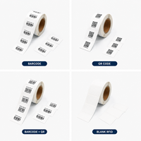 Etiqueta de Código de Barras RFID UHF 860-960MHz H9, Etiqueta Combinada con Código QR para Gestión de Activos de Biblioteca, Seguimiento de Inventario, Almacén, OEM