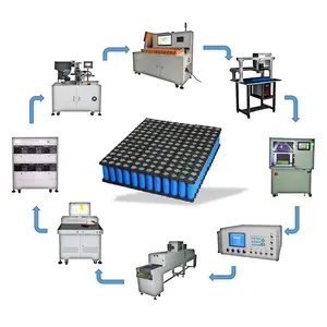 18650 21700 32650 26650 catena di montaggio del pacco batteria a celle cilindriche per la preparazione di E-Bike E auto elettriche