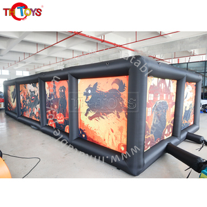 Inflable Blooded Pumpkin Halloween Haunted House Oxford Fabric Summer Tent Maze Arena - Product Image 4