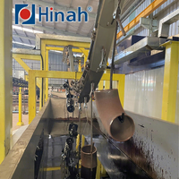 Ligne de production d'équipements de peinture liquide par immersion et de systèmes de pulvérisation pour raccords de tuyauterie à bride