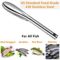 Nouveau design en acier inoxydable écailles de poisson grattoir couteau efficace écailleuse de poisson pour les outils de fruits de mer