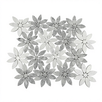 Magnifique mosaïque florale en pierre de parquet moderne pour la décoration murale intérieure de cuisine, piscine, salon, carrelage en marbre