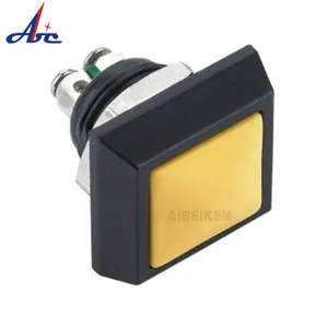 12V 12mm lock reset LED Light Waterproof Momentary small mini Push Button Switch LED metal push button switch Yellow Green Red