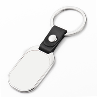 Llavero de cuero PU en blanco para sublimación, con marco de fotos multiestilos, personalizable, para regalo de recuerdo, colgante para bolso