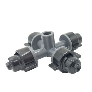 360 Graus Jardim Sprinkler Irrigação Pendurado Sistema Sprinkler <span class=keywords><strong>Spray</strong></span> Heads 4 Way Foggers Bico De Névoa De Plástico