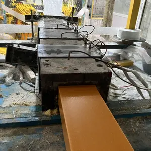 Tubo rectangular de fibra de vidrio FRP GRP, sección extruida de plástico reforzado con fibra de vidrio de procesamiento químico