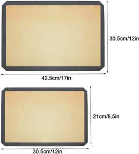 Tapis de cuisson en silicone résistant à la chaleur, sans BPA, réutilisable, plaque de cuisson pour four, tapis de cuisson antiadhésifs - Product Image 2