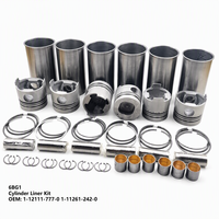 Kit de révision et de réparation de pièces de moteur diesel 1-11261-242-0 6BD1 6BG1, ensemble de chemises de cylindre, compatible Isuzu