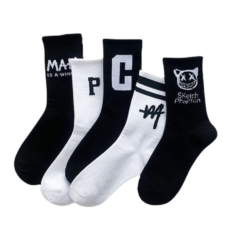 Wholesale Mid-Calf Socks Women's Sports Socks Little Devil Men's Sweat-Absorbing Basketball Long Socks