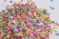 Nieuwe Stijl Meerdere Slijmaccessoires 3d Polymeerklei Kleine Fruitplakjes Beeldje 5Mm Voor Slijm Ambacht