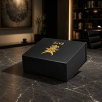 Boîte Cadeau Magnétique Pliable de Luxe, Rigide et Robuste en Carton, avec Logo Personnalisé, Recyclable