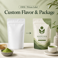 Poudre de Matcha Bio Aromatisée Mangue Fraise Myrtille OEM Marque Privée Halal Qualité Cérémoniale En Vrac Pour Latte et Pâtisserie