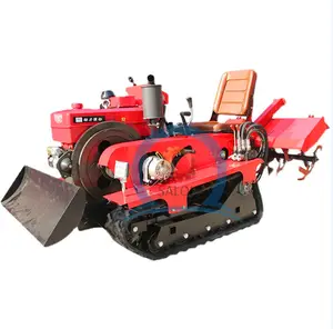 25hp 35hp 50hp crawler tractor farm orchard paddy field/mini tractor with rotary tiller plow various agricultural machinery