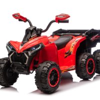 Quad électrique pour enfants à 6 roues, véhicule tout-terrain, jouet à piles pour l'extérieur