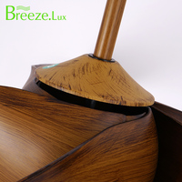Ventilador de techo LED con control remoto electrónico de la serie moderna más vendida con 5 aspas para uso en el baño al mejor precio