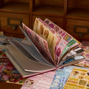 45 <b>Sheets</b> Self-adhesive Die Cut Paper <b>Stickers</b> Per Pack Framing Memories Series Cute Ancient Morning Style Holiday Decoration - Product Image 4