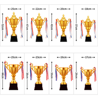 Personnalisé blanc sport tennis badminton musculation cricket golf basket-ball football métal football récompenses coupe médailles et trophées