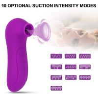 Neue 10-Gang-Frequenz Sucker Clitoris Teasing Sex Masturbation Stick Aufladen Vibrator Adult Produkte