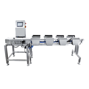 High 0.1g <span class=keywords><strong>Checkweigher</strong></span> para Indústria Alimentar Customizável OEM Classificação Máquinas de Pesagem para Peixe Caranguejo Camarão Durian Eficiência - Product Image 1