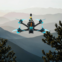 Axisflying MANTA5 5 pouces Racing DJI O3 Air Unit FPV BNF avec GPS Deadcat-DC Freestyle -6S Vert PVC + Plaque Carbone
