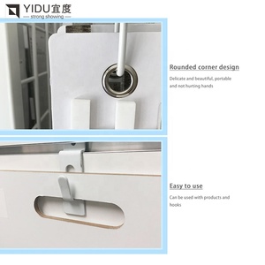 Estante de puertas de madera personalizable Soporte de manija de puerta corredera <span class=keywords><strong>con</strong></span> estante de exhibición de piso de metal y estante de tablero de espuma de <span class=keywords><strong>PVC</strong></span> - Product Image 4