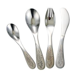 304 Stainless Steel Kids Tableware Set Food Grade Dishware For Children Mealtime Use - Product Image 5
