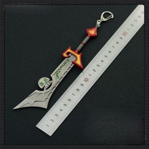Modèle d'arme de l'Émissaire de la Cendre du jeu Warcraft, artisanat en métal, jouet pour enfants, décoration, couteaux de cuisine, aiguiseur de couteaux - Product Image 5