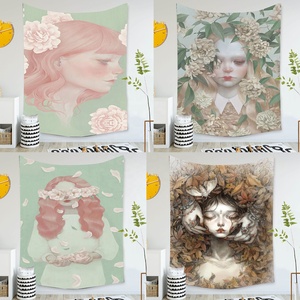 Art Decor Unique Coloré Frais Illustration Série Chambre Esthétique Haute Qualité 3d Impression Numérique Tapisseries - Product Image 6