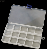 Boîte de rangement rectangulaire transparente en plastique, conteneurs en PP en gros, boîte de rangement mini rectangulaire de haute qualité en gros