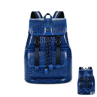 Sac à dos classique en PVC Latoop, sac à dos peint à la main pour hommes et femmes, couture au fil ciré, production personnalisée, vente en gros