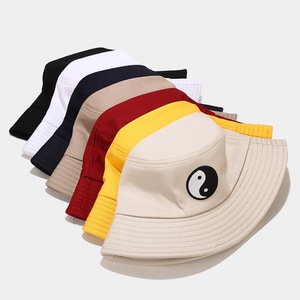 Bas quantité minimale de commande logo personnalisé hommes femmes pêcheur chapeaux coton en plein air été décontracté casquette de protection <span class=keywords><strong>bob</strong></span> seau chapeau - Product Image 1