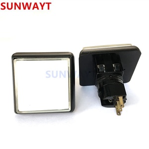 Châu âu phong cách 49*49 Mét vuông 12V chiếu sáng momentary LED trò chơi <span class=keywords><strong>push</strong></span> <span class=keywords><strong>button</strong></span> Thiết bị chuyển mạch - Product Image 1