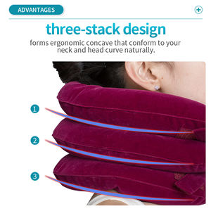 Dispositivo de tracción para cuello <span class=keywords><strong>Cervical</strong></span>, Camilla De cuello inflable, cuello crónico y alivio del <span class=keywords><strong>dolor</strong></span> de hombros, cuello <span class=keywords><strong>Cervical</strong></span> Brace Collar - Product Image 3